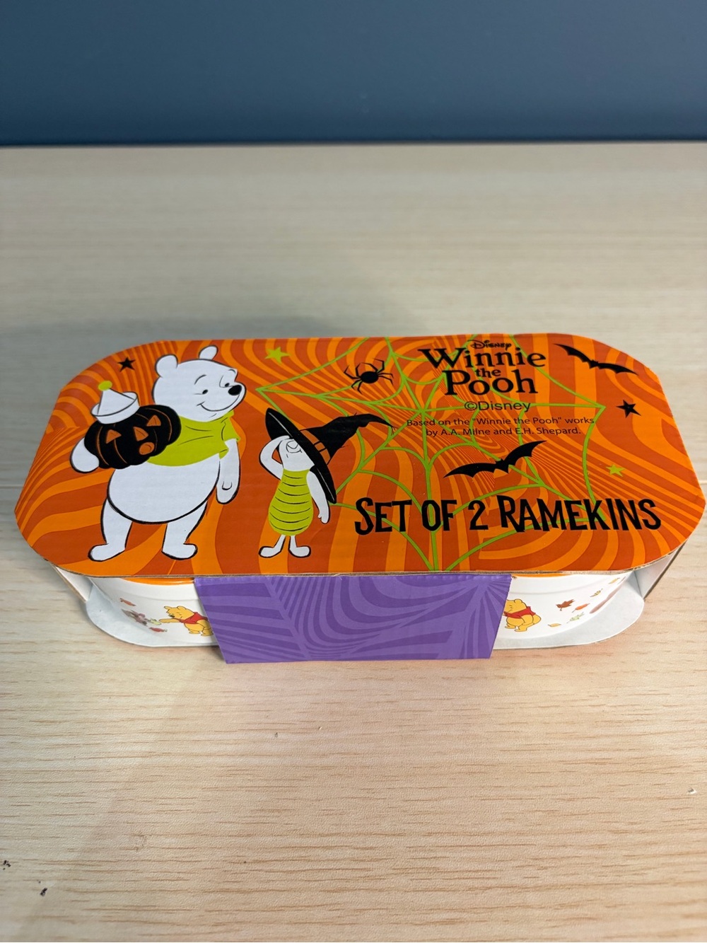 Disney Halloween Winnie the Pooh Ramekin Set of 2
